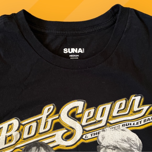 Bob Seger & The Silver Bullet Band Final Tour 2019 Mens Medium Black & Yellow - Picture 3 of 3